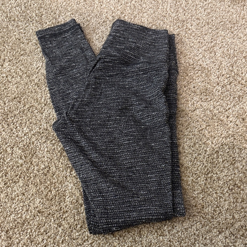 lululemon athletica Black and Gray Leggings